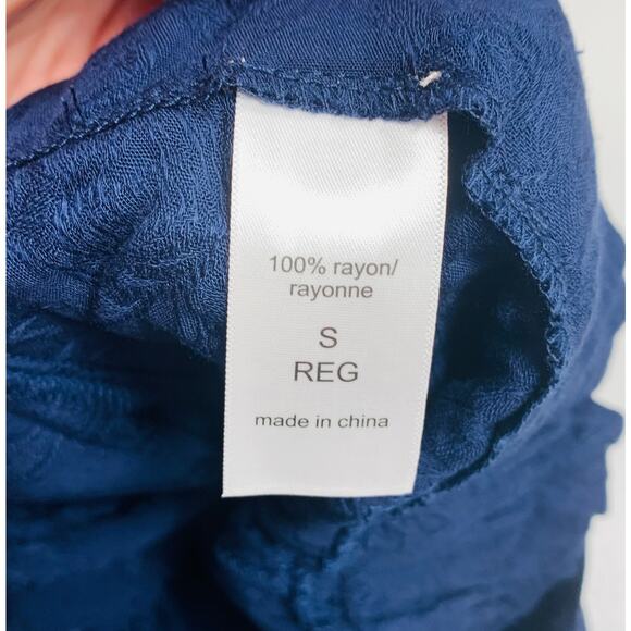 Women’s Maurice's Dark Blue Regular Fit High Rise Baggy Pants Size Small - NEW - Picture 7 of 7